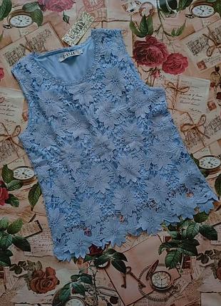 Блуза ажурная на подкладке