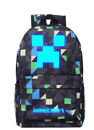 Рюкзак светящийся в темноте minecraft майнкрафт