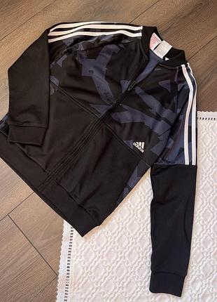 Чорна спортивна кофта на замочку адідас adidas 9-10 років 140 грн