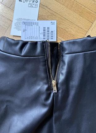 Кожаная юбка zara 3