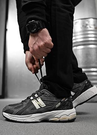 Чоловічі кросівки сірі newb сітка замшеві