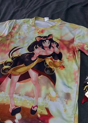 Аніме футболка kuroka toujou мерч high school dxd s