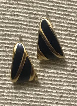 Monet сережки в позолоті американський вінтаж