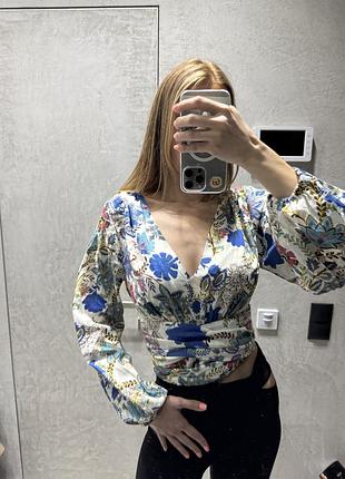 Блуза з поясом і молню збоку