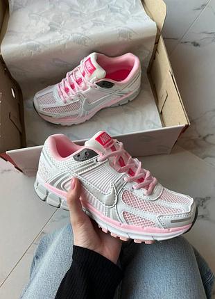 Кроссовки nike air zoom vomero 5 pink white grey