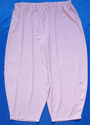 Летние легкие штаны шаровары большого размера брюки батал с высокой посадкой