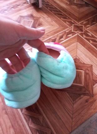 Теплі дівчачі капці з принцесами 4