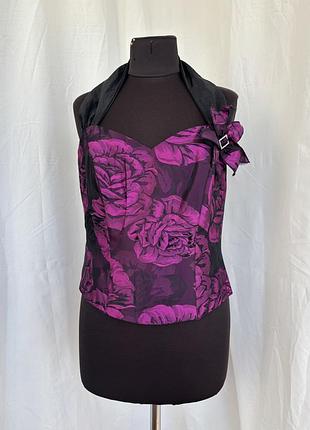 Вінтаж корсет топ вечірній