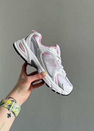 Женские кроссовки new balance 530 white silver pink женккие кроссовки new balance 530 разовые сетка