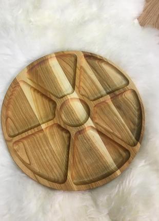 Велика дерев'яна тарілка2 фото