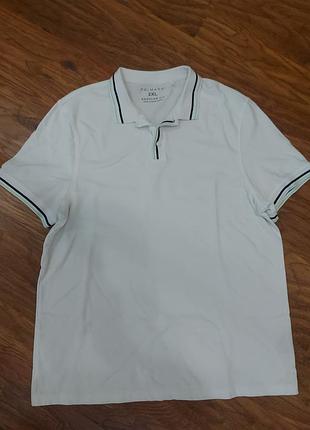 Футболка мужская primark 2xl белая. батальная.