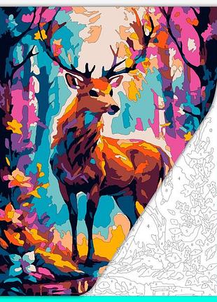 Раскраска антистресс для взрослых  "лесной олень"
