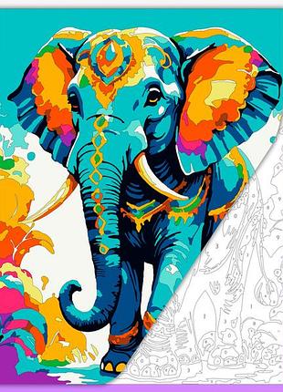 Раскраска антистресс для взрослых и детей "индийский слон"