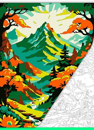 Раскраска антистресс для взрослых и детей "под вершинами"