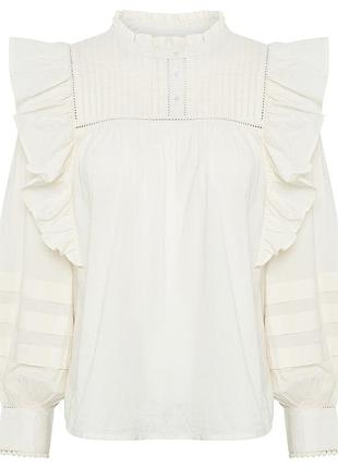 Блуза в стилі бохо блуза з рюшами блуза з оборками ошатна блуза з воланами part two