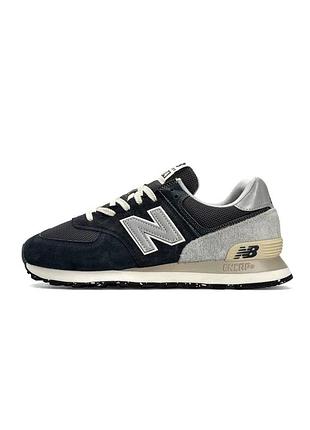 👟 чоловічі кросівки new balance 574 dark grey beige 👟
