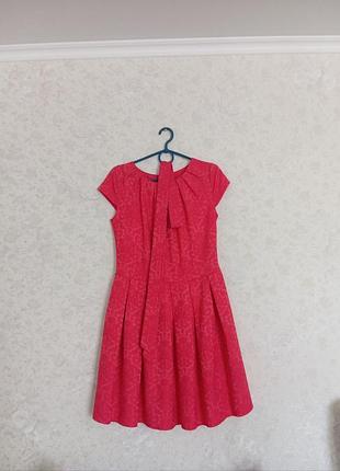 Дитяче підліткове літнє плаття коралового кольору