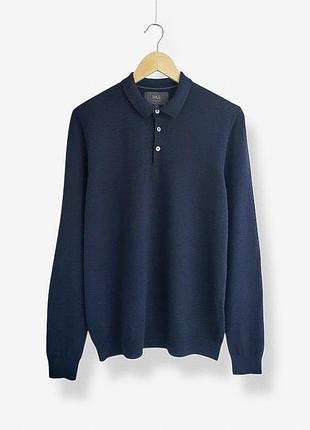 Чоловічий вовняний джемпер marks & spencer 100% pure merino wool