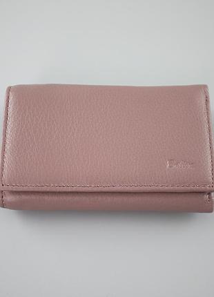 Женский кошелек кожаный сиреневый 592437