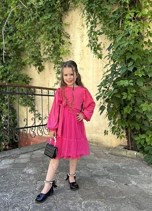 Платье малиновое на девочку