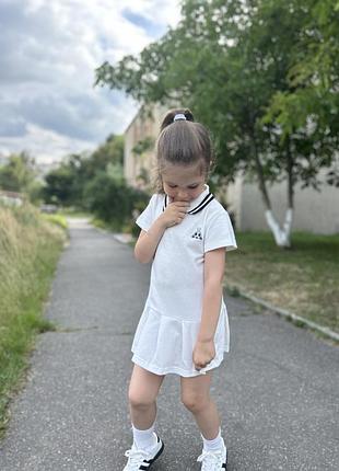 Сукня міні теніска поло для дівчинки 3