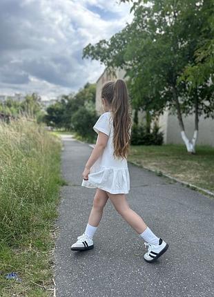 Сукня міні теніска поло для дівчинки 2