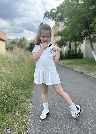 Сукня міні теніска поло для дівчинки 4