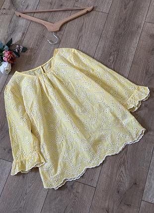 Блуза англійська вишивка next розмір 12/40 стан ідеальний