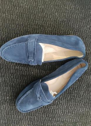 Кожаные женские балетки.