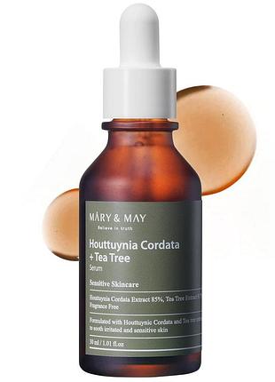 Mary&may houttuynia cordata tea tree serum серум для обличчя з екстрактом гутуїни