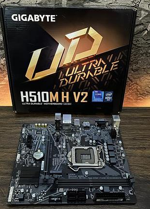 Материнская плата gigabyte h510m h v2  (s1200, intel h470) б/у