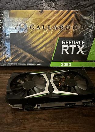 Видеокарта manli rtx 2060 gallardo 6gb gddr6 б/у