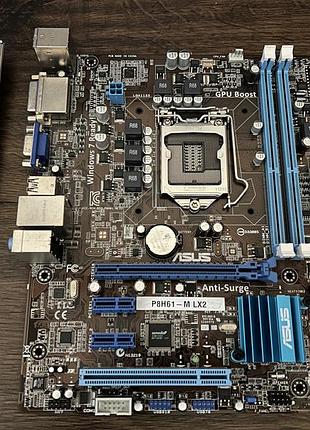 Материнская плата asus p8h61-m lx2 (s1155, intel h61) б\у