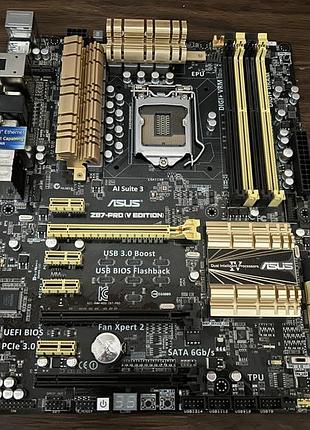 Материнська плата asus z87-pro (v edition) (s1150, intel z87) б/в