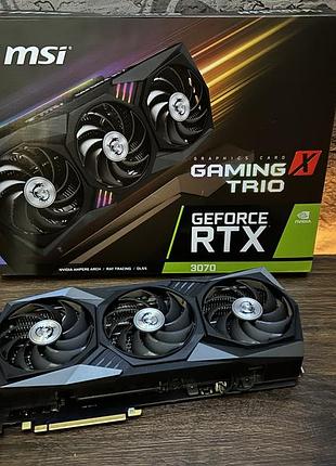 Відеокарта msi geforce rtx 3070 gaming x trio 8gb gddr6 (geforce rtx 3070 gaming x trio) б/в