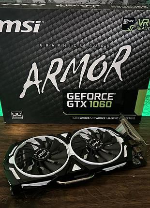 Видеокарта msi gtx 1060 armor 3gb gddr5 (geforce gtx 1060 armor 3g ocv1) б\у