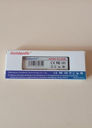 Ssd-диск goldenfir m2 nvme 512gb