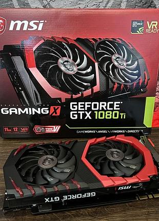 Відеокарта msi geforce gtx 1080ti gaming x 11gb (geforce gtx 1080 ti gaming x 11g) б/в