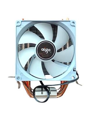 Кулер для процесора aigo 90 мм із 4 тепловими трубками та rgb підсвіткою