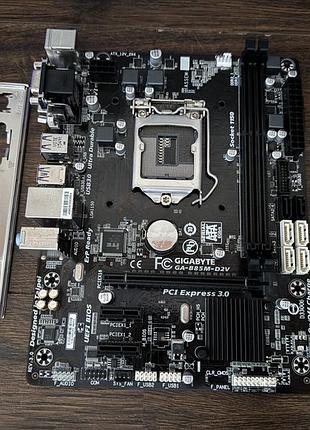 Материнская плата  gigabyte ga-b85-d2v (s1150, intel b85) б/у