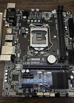 Материнская плата gigabyte ga-h110m-s2h (s1151, intel h110) б/у