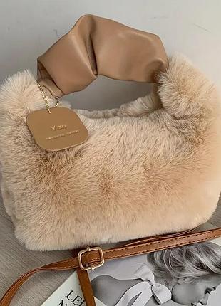 Неймовірна жіноча сумочка. плюшева мінісумка.