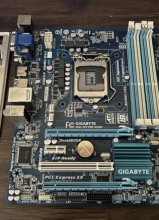 Материнська плата gigabyte ga-h77m-d3h (socket 1155, intel h77)