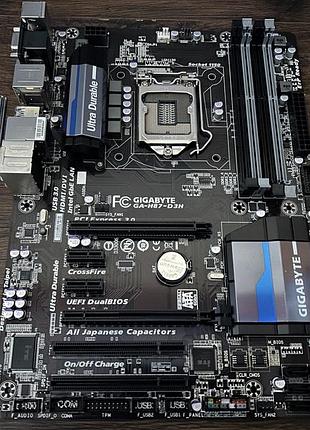 Материнська плата gigabyte ga-h87-d3h (socket lga1150, intel h87) б/в
