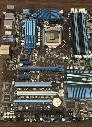 Материнская плата asus p8p67 pro rev 3.1 (s1155, intel p67)