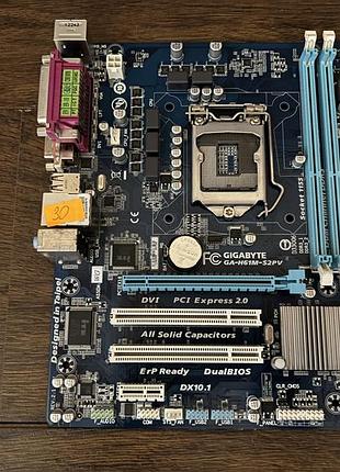 Материнская плата gigabyte h61m-s2pv (s1155, intel h61)