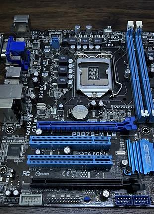 Материнская плата asus p8b75-m le (s1155, intel b75) б\у