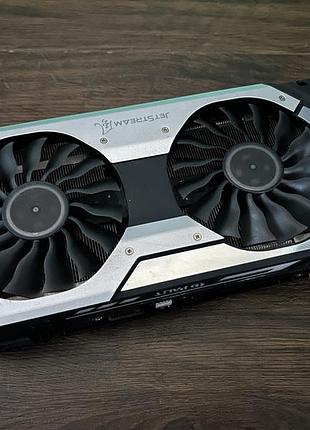 Видеокарта palit gtx 1070 super jetstream 8gb gddr5 (ne51070s15p2-1041j) б/у