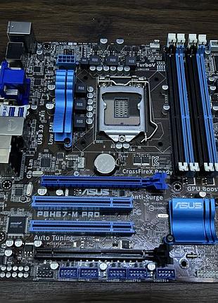 Материнская плата asus p8h67-m pro (s1155, intel h67) б\у