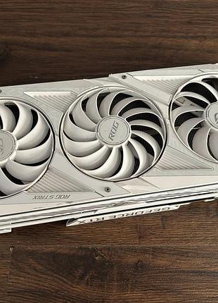 Видеокарта asus geforce rtx 3080 rog strix white 10gb gddr6x б/у